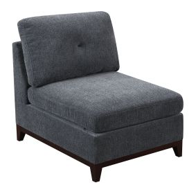 Modular Living Room Furniture Armless Chair Ash Chenille Fabric