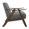 Modern Gray Fabric Accent Chair