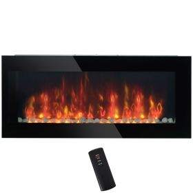 41.3 Inch 1500W Wall Mounted Electric Fireplace 7 Color Flame