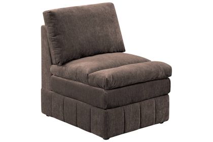 Contemporary 1pc Armless Chair Modular Sectional Sofa Living Room
