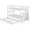 Stairway Twin-Over-Twin Bunk Bed with Twin size Trundle