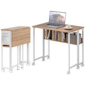 Folding Computer Desk - Natural