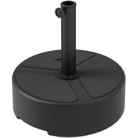 Round Patio Umbrella Base Holder - Black