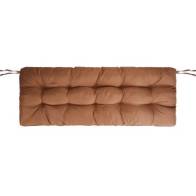 1Pc Bench Seat Cushion For Indoor Outdoor Furniture Water-Resistant Or Non-Water-Resistant Options 8CM Or 10CM 51.18 X 19.68IN For Garden Patio Balcon (Option: Waterproof 10CM Coffee)