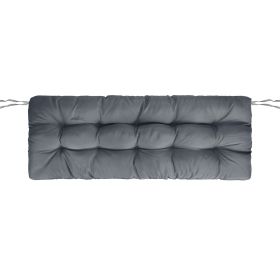 1Pc Bench Seat Cushion For Indoor Outdoor Furniture Water-Resistant Or Non-Water-Resistant Options 8CM Or 10CM 51.18 X 19.68IN For Garden Patio Balcon (Option: Waterproof 10CM Grey)
