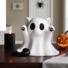 Halloween Ghost Figurine, Spooky Resin Ghost Statue, Cute Ghost Halloween Decoration for Home and Office Desktop Decor Display Ornaments