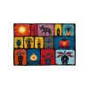 Printed Absorbent & Non-Slip Door Mat - Durable Polyester Carpet with "Kitchen" Design, Ideal for Bathrooms, Hallways, Living Rooms