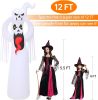 12FT Halloween Inflatables Decoration Giant Ghost