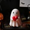 Halloween Ghost Figurine, Spooky Resin Ghost Statue, Cute Ghost Halloween Decoration for Home and Office Desktop Decor Display Ornaments