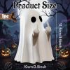 Halloween Ghost Figurine, Spooky Resin Ghost Statue, Cute Ghost Halloween Decoration for Home and Office Desktop Decor Display Ornaments