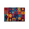 Printed Absorbent & Non-Slip Door Mat - Durable Polyester Carpet with "Kitchen" Design, Ideal for Bathrooms, Hallways, Living Rooms