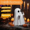 Halloween Ghost Figurine, Spooky Resin Ghost Statue, Cute Ghost Halloween Decoration for Home and Office Desktop Decor Display Ornaments